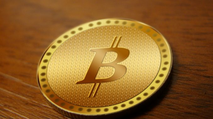 Uma Moeda de Bitcoin